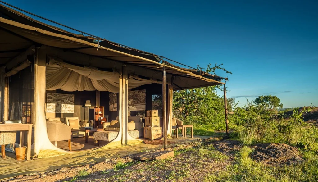 Camp on the great migration Tanzania 2025